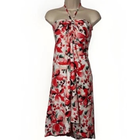 New Patagonia Kamala Midi Skirt Women’s S Floral Red Dress Boho Beach Asymmetric - Picture 2 of 13